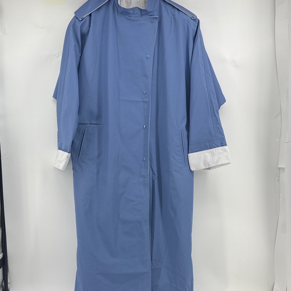 COLLECTION ELEGANTE BY THUNDER BAY Blue Women's Trench Coat